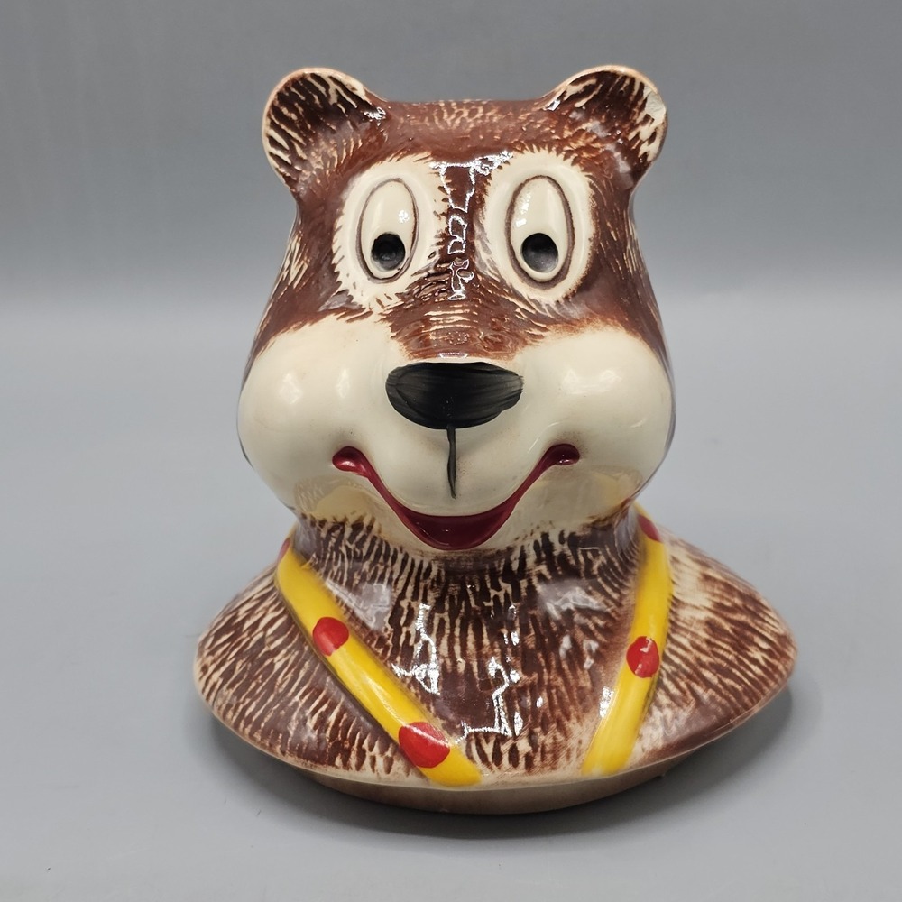Vintage McCoy Hamms Bear Cookie Jar LID ONLY Replacement 1972